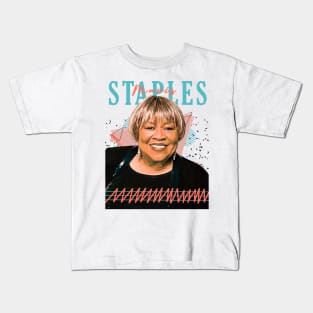 Mavis Staples Fan Art Retro Design // Vintage Kids T-Shirt